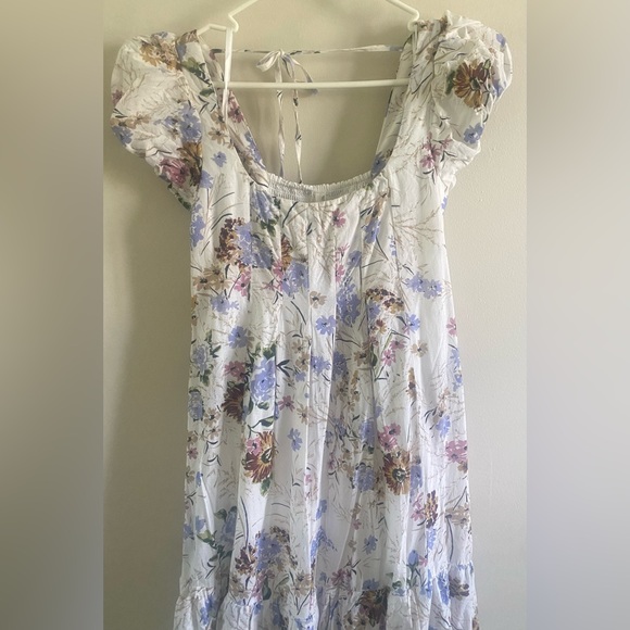 Anthropologie Puff Sleeve Midi Dress - Picture 12 of 14